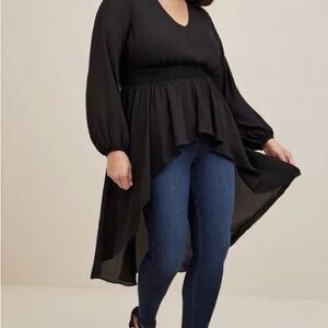 Torrid Black Long Sleeve Dress